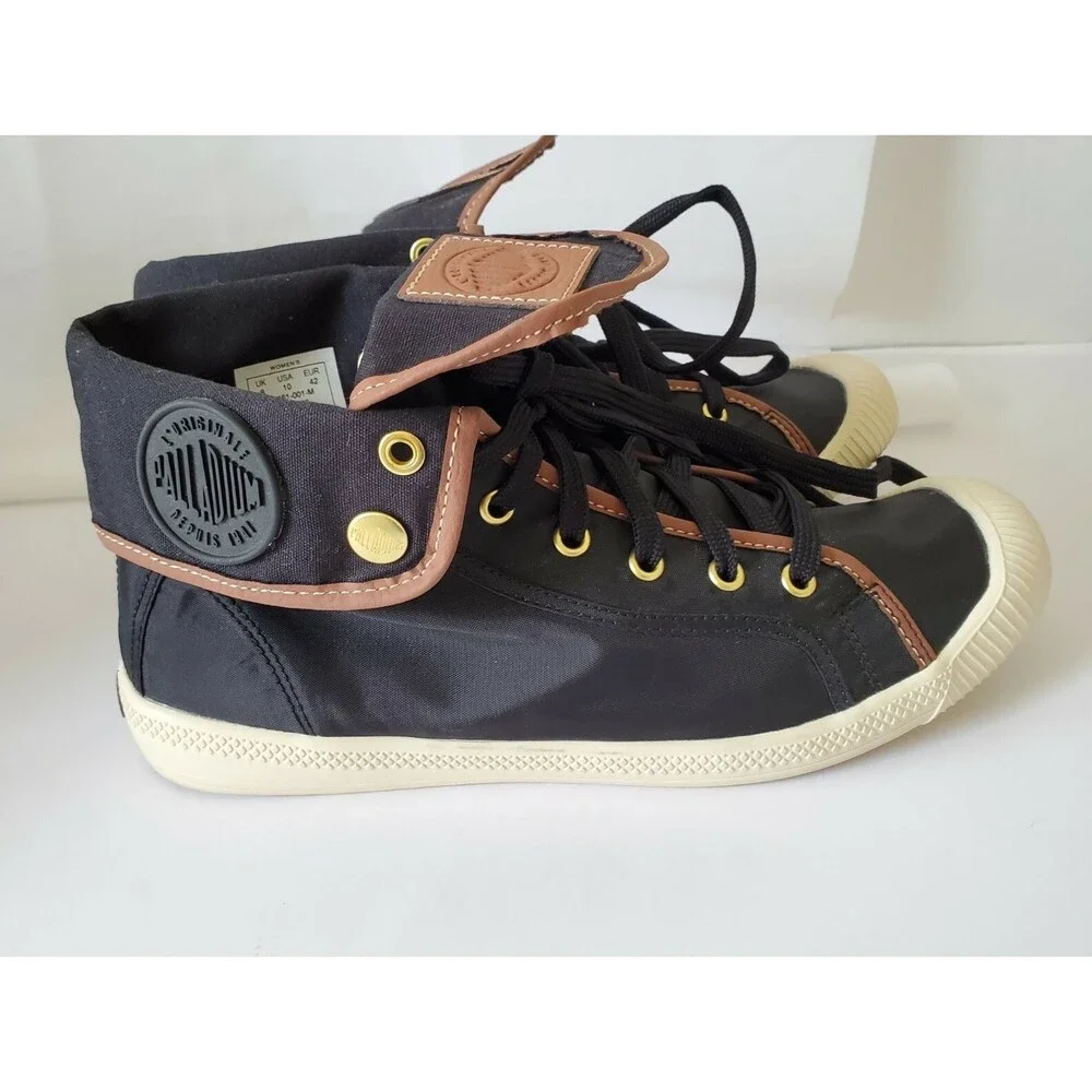 Palladium Baggy Ankle Boots Hiking Trail High Tops Flip/Fold Flex Sneakers sz 10